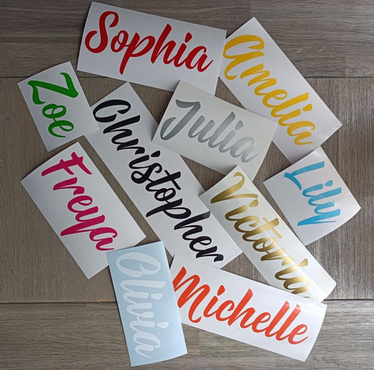 Adhesive Name Decal