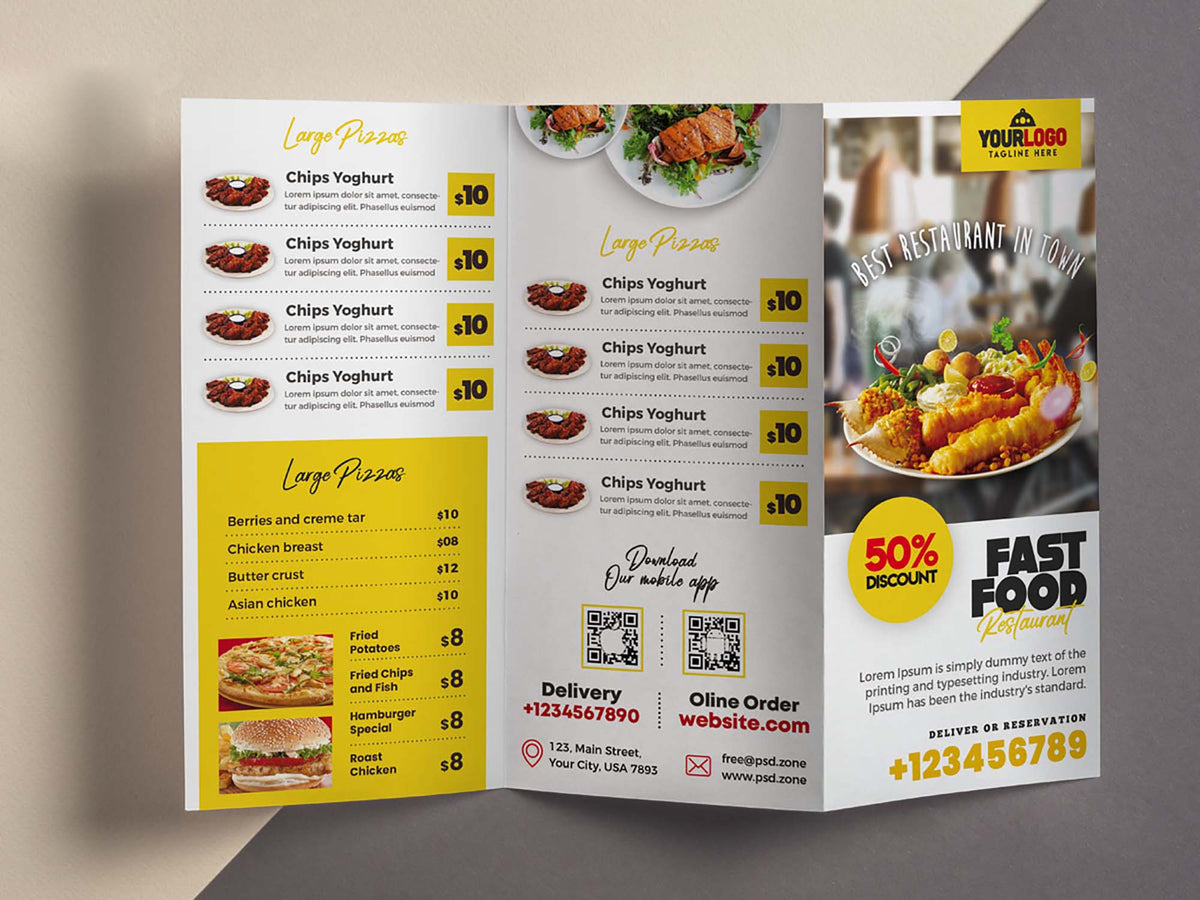 Menu/ Brochure