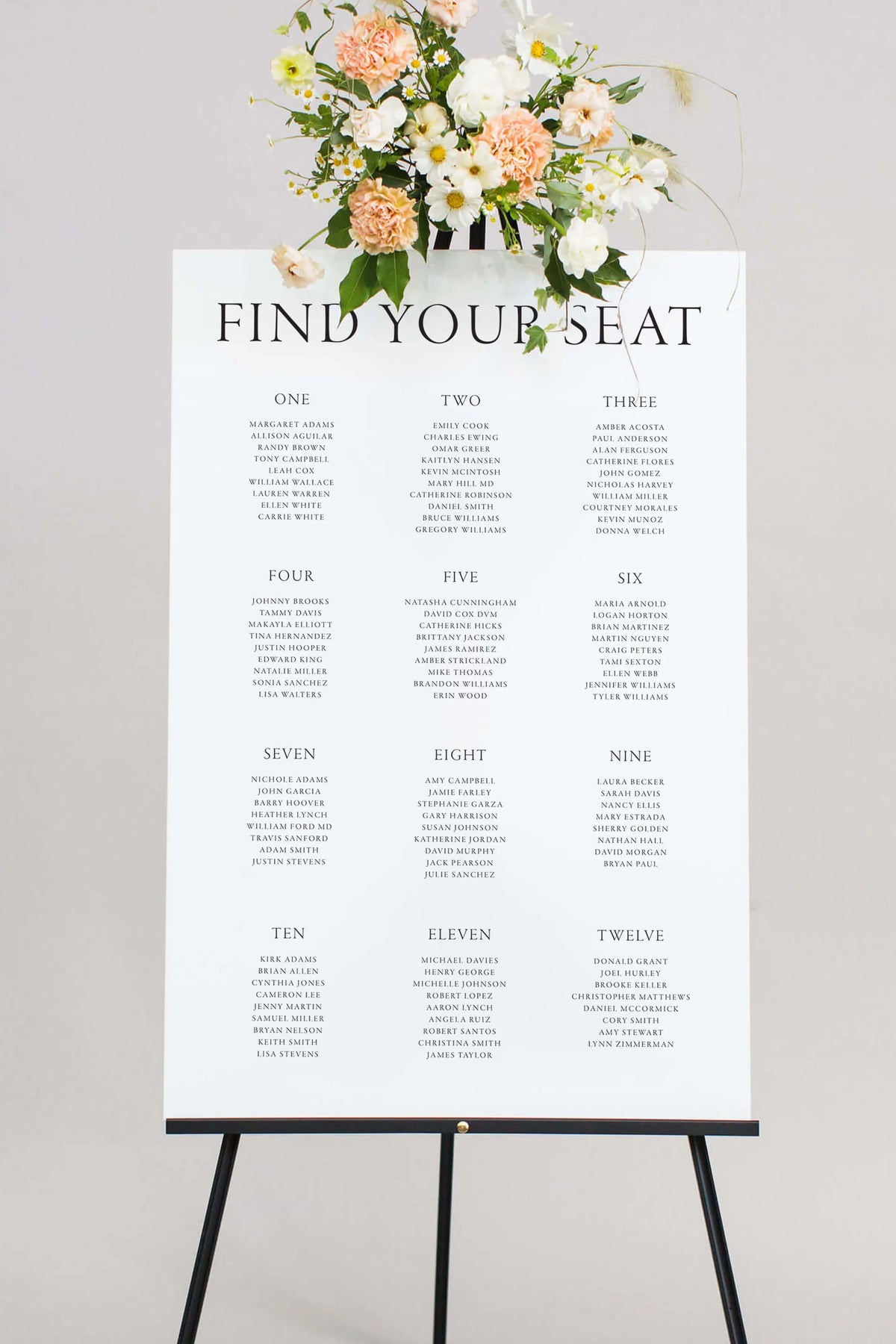 Seating chart